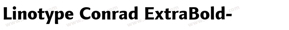 Linotype Conrad ExtraBold字体转换
